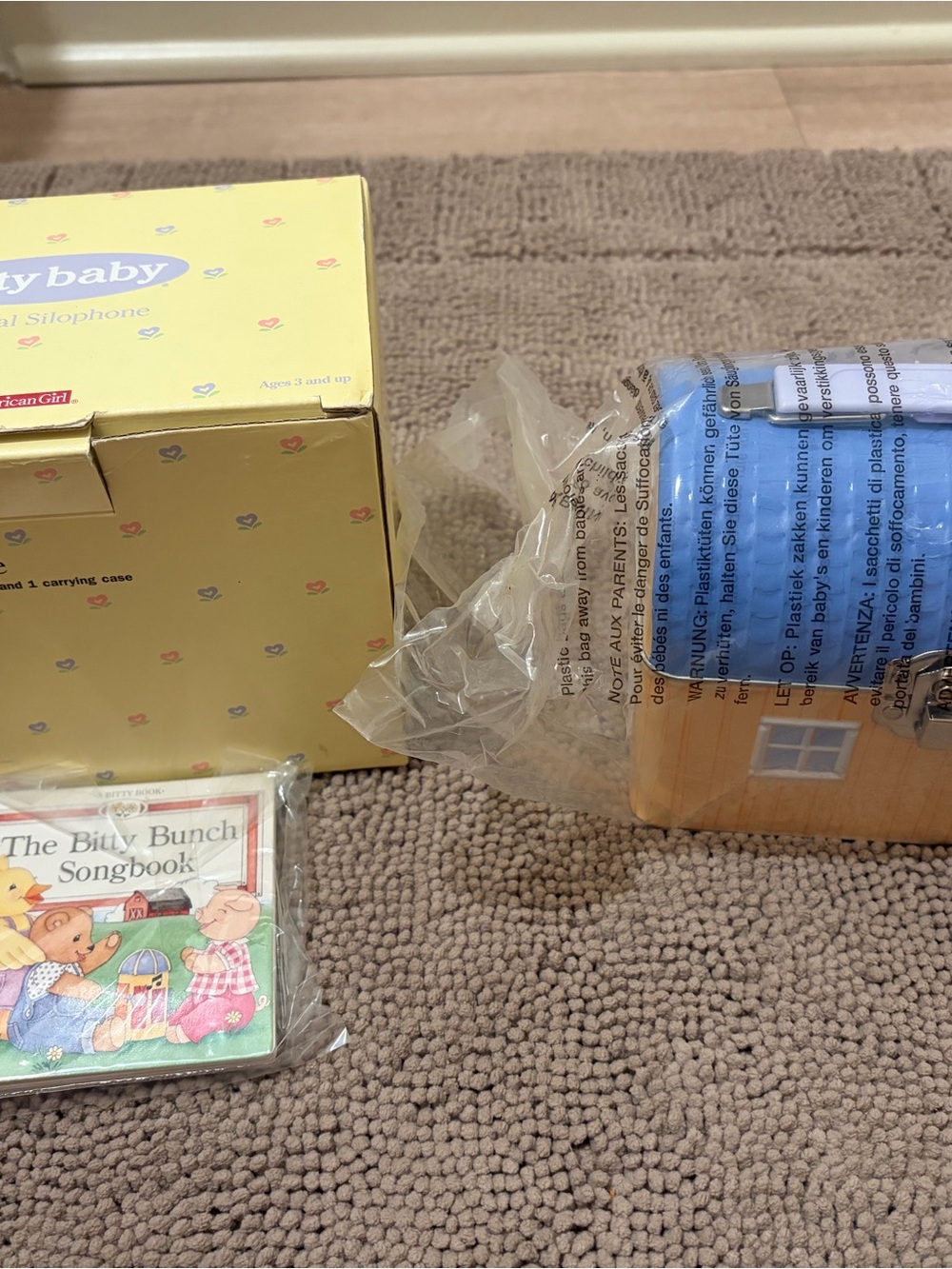 vintage, retired American Girl Bitty Baby Musical Silophone from 2004